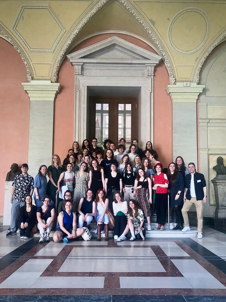 Gruppenfoto mit Studierenden aus Nijmegen und Wien