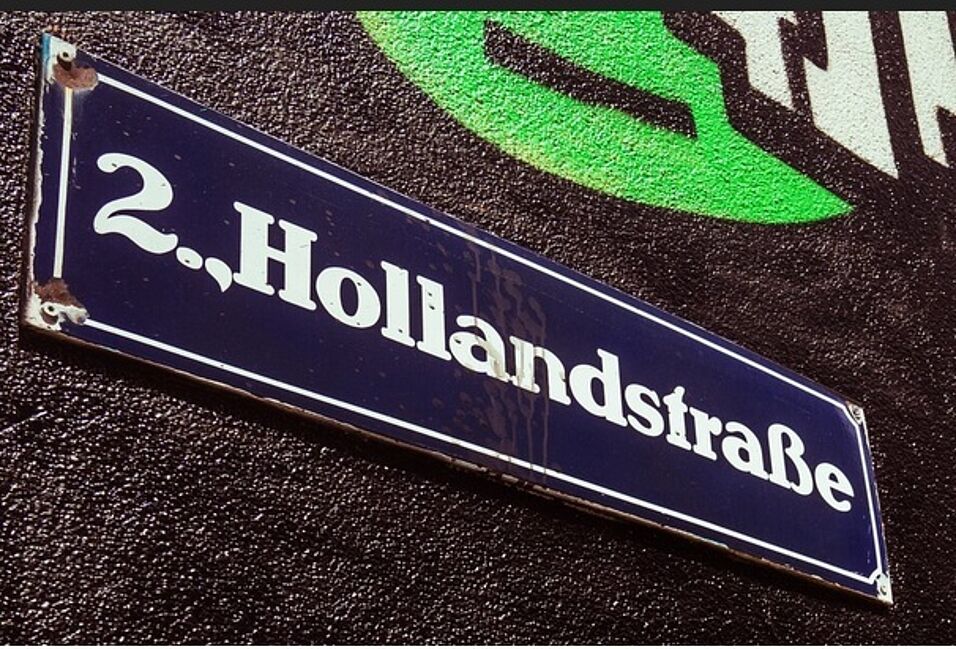 Ausschnitt "Dutch Wall" in Hollandstraße (Wien 2)